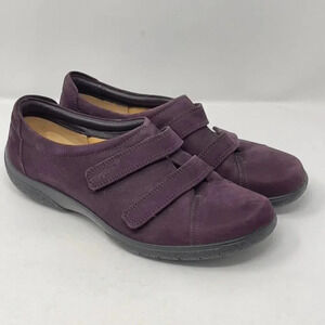 Hotter Women's Deep Purple Velcro Flats